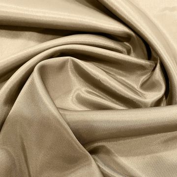 Beige 100% acetate lining fabric