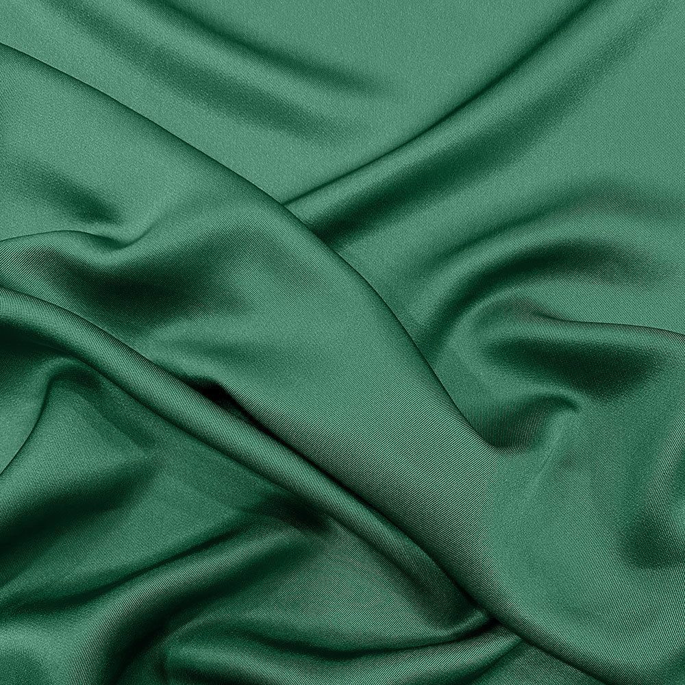 Green 100% silk twill fabric