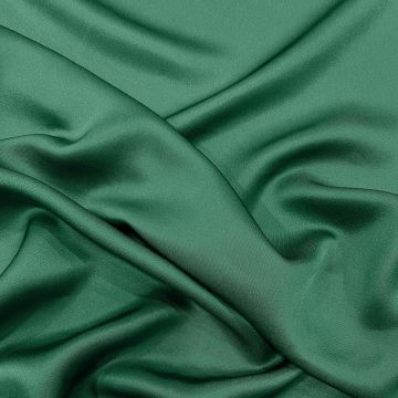Green 100% silk twill fabric