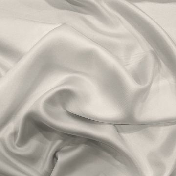 Ivory 100% silk twill fabric