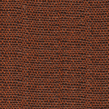 Tissu jacquard orange rouille fil or