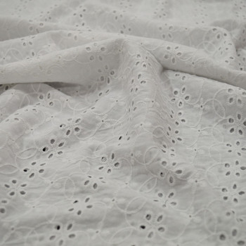 Tissu broderie anglaise 100% coton