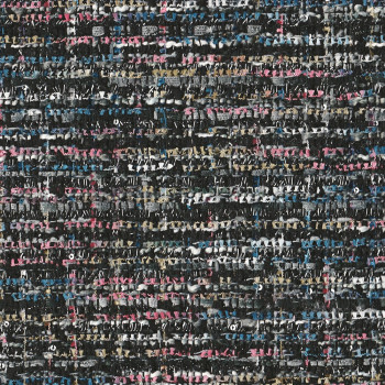 Tissu tissé et irisé effet tweed multicolore