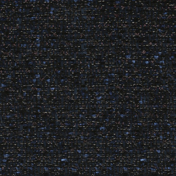Iridescent tweed woven navy blue fabric