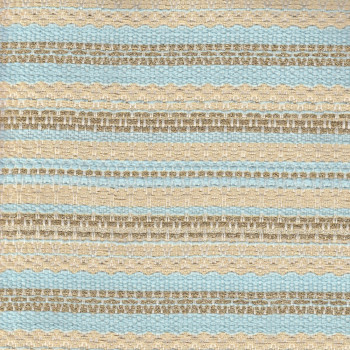 Tissu tissé et irisé effet tweed or et bleu ciel