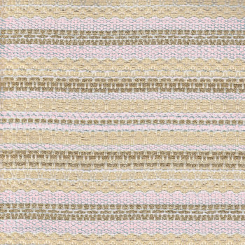Tissu tissé et irisé effet tweed or et rose