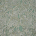 Gold metal silk jacquard fabric on Nile green chiffon