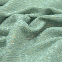 Tissu tissé et irisé effet tweed vert amande