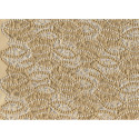 Ivory guipure chemical lace fabric gold leaf