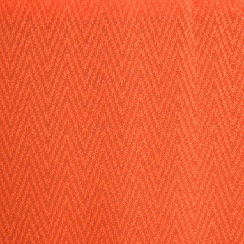 Tissu voile 100% polyester zigzag chevron orange