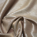 Tissu 100% polyester organza gaufré marron