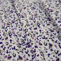 Poplin fabric 100% cotton purple flowers